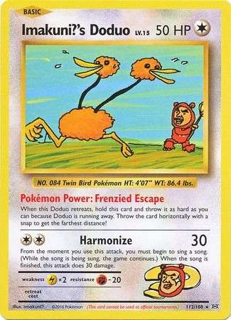 Pokemon Trading Card Game - Imakuni's Doduo - 112/108 - Secret Rare XY: Evolutions
