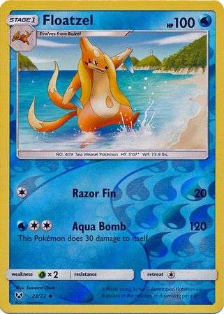 Pokemon Trading Card Game - Floatzel - 23/73 - Uncommon Reverse Holo Shining Legends