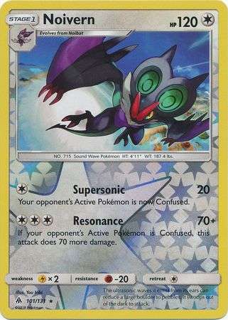 Pokemon Trading Card Game - Noivern - 101/131 - Rare Reverse Holo Sun & Moon: Forbidden Light