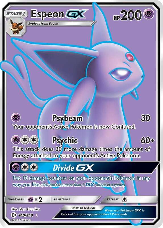 Pokemon Trading Card Game - Espeon GX (Full Art) - SM Base Set (SM01)