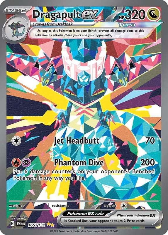 Pokemon Trading Card Game - Dragapult ex - 165/131 - SV: Prismatic Evolutions