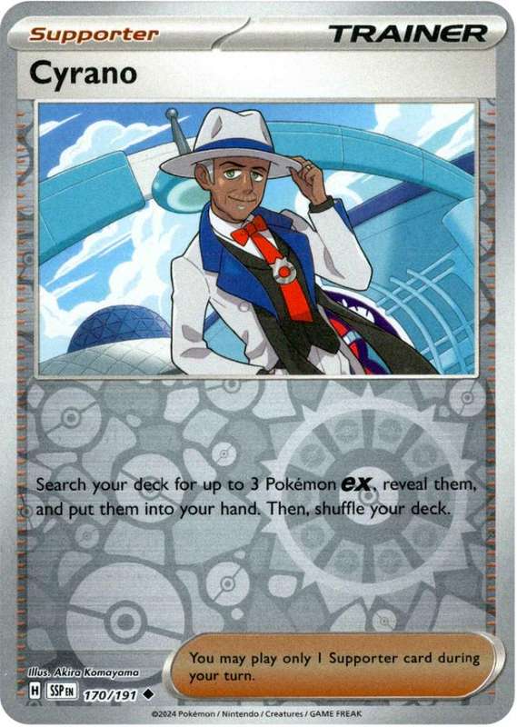 Pokemon Trading Card Game - Cyrano [Reverse Holo] #170 Pokemon Surging Sparks