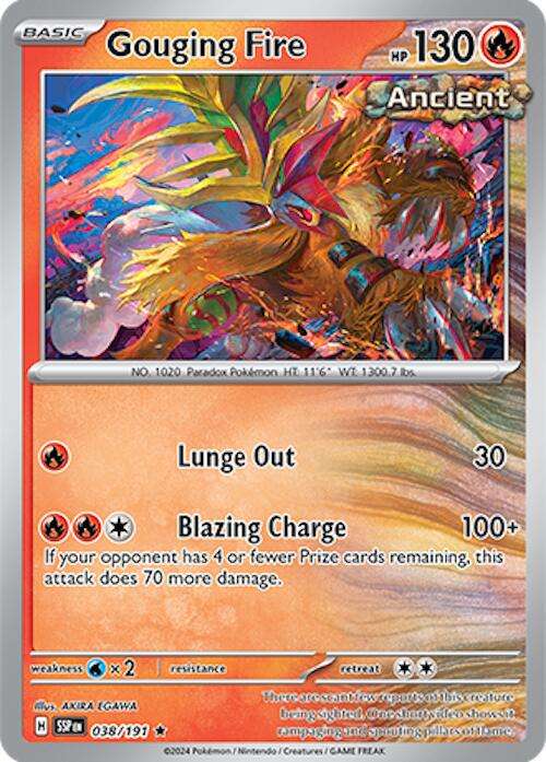 Pokemon Trading Card Game - Gouging Fire [Holo] #38 Pokemon Surging Sparks