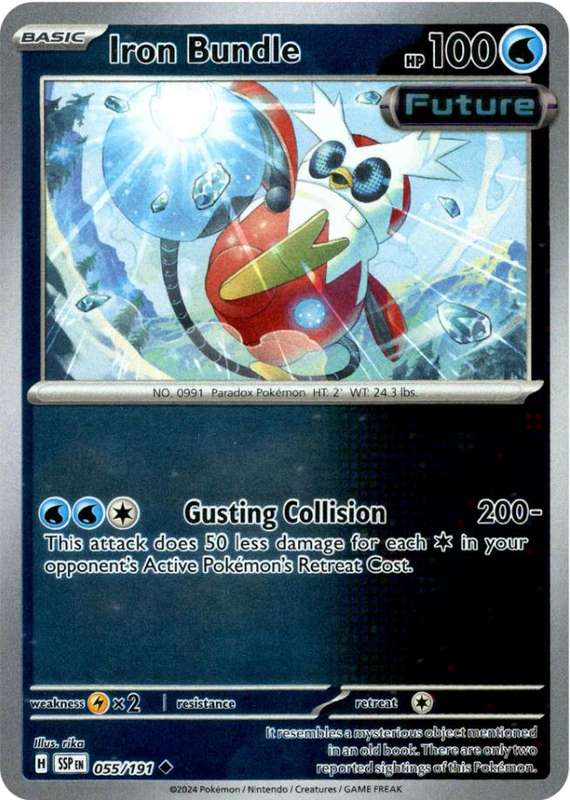 Pokemon Trading Card Game - Iron Bundle [Reverse Holo] #55 Pokemon Surging Sparks