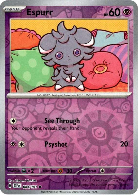 Pokemon Trading Card Game - Smoochum [Reverse Holo] #75 Pokemon Surging Sparks