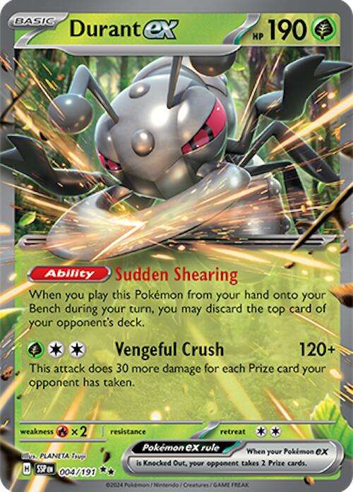 Pokemon Trading Card Game - Durant ex #4 Pokemon Surging Sparks