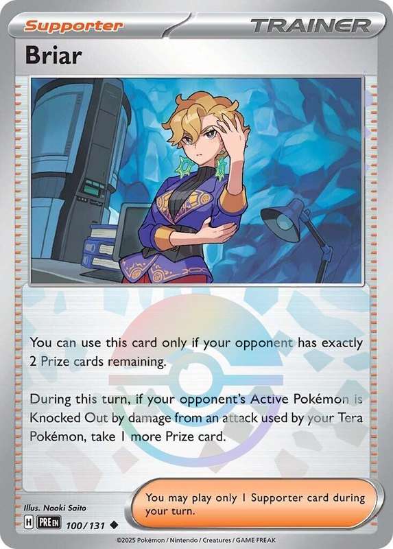 Pokemon Trading Card Game - Briar [Poke Ball] #100 Pokemon Prismatic Evolutions