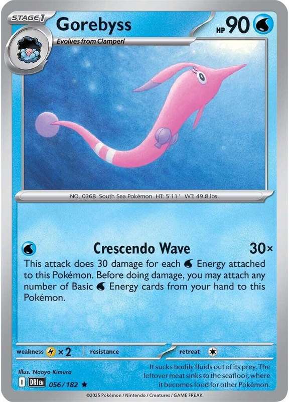 Pokemon Trading Card Game - Gorebyss #56 Pokemon Destined Rivals - Holo Rare
