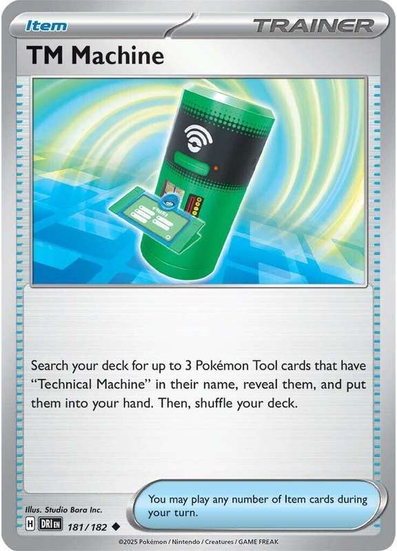 Pokemon Trading Card Game - TM Machine #181 Pokemon Destined Rivals