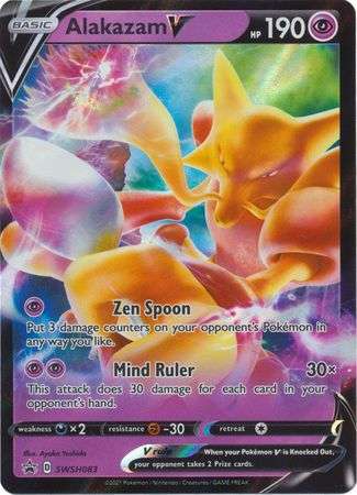 Pokemon Trading Card Game - Alakazam V - SWSH083 - Promo Pokemon Sword & Shield