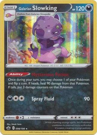 Pokemon Trading Card Game - Galarian Slowking - 098/198 - Holo Rare Sword & Shield: Chilling Reign