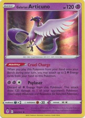 Pokemon Trading Card Game - Galarian Articuno - 063/203 - Holo Rare Sword & Shield: Evolving Skies