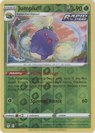 Pokemon Trading Card Game - Jumpluff - 004/203 - Holo Rare Reverse Holo Sword & Shield: Evolving Ski