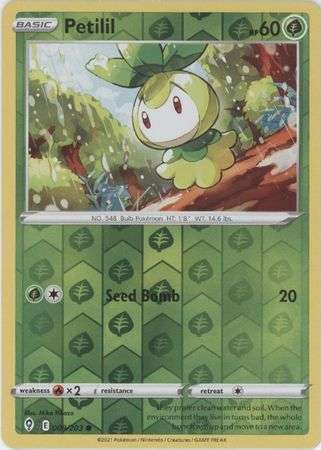Pokemon Trading Card Game - Petilil - 009/203 - Common Reverse Holo Sword & Shield: Evolving Skies