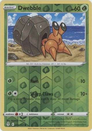 Pokemon Trading Card Game - Dwebble - 011/203 - Common Reverse Holo Sword & Shield: Evolving Skies