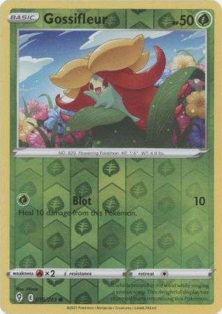 Pokemon Trading Card Game - Gossifleur - 015/203 - Common Reverse Holo Sword & Shield: Evolving Skie