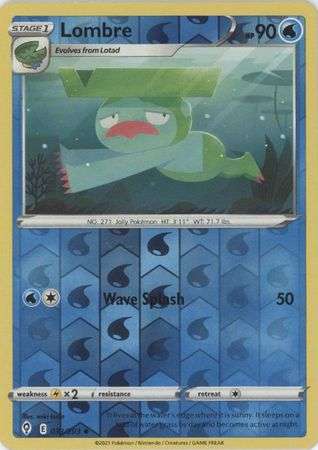 Pokemon Trading Card Game - Lombre - 033/203 - Uncommon Reverse Holo Sword & Shield: Evolving Skies