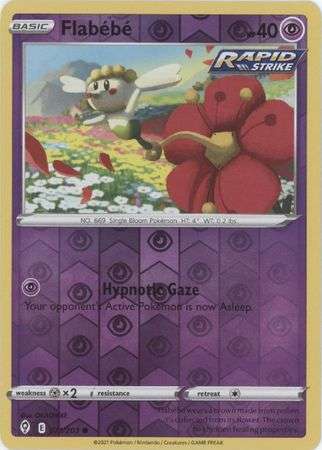 Pokemon Trading Card Game - Flabebe - 071/203 - Common Reverse Holo Sword & Shield: Evolving Skies