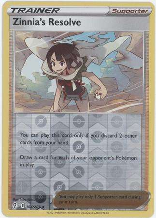 Pokemon Trading Card Game - Zinnia's Resolve - 164/203 - Uncommon Reverse Holo Sword & Shield: Evolv