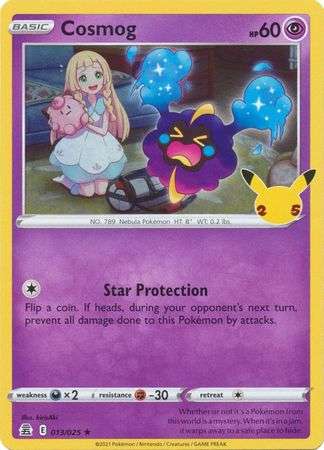 Pokemon Trading Card Game - Cosmog - 13/25 - Holo Rare Celebrations