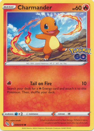 Pokemon Trading Card Game - Charmander - 008/078 - Common Pokemon Go