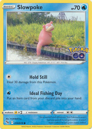 Pokemon Trading Card Game - Slowpoke - 019/078 - Common Pokemon Go