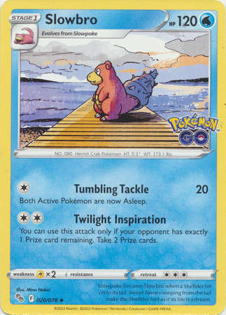Pokemon Trading Card Game - Slowbro - 020/078 - Uncommon Pokemon Go