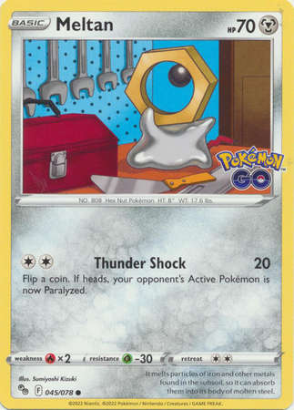 Pokemon Trading Card Game - Meltan - 045/078 - Common Pokemon Go