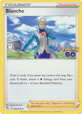 Pokemon Trading Card Game - Blanche - 064/078 - Uncommon Pokemon Go
