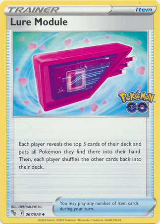 Pokemon Trading Card Game - Lure Module - 067/078 - Uncommon Pokemon Go