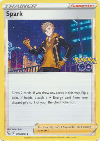 Pokemon Trading Card Game - Spark - 070/078 - Uncommon Pokemon Go
