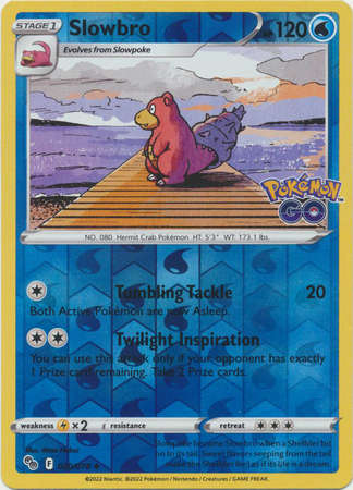 Pokemon Trading Card Game - Slowbro - 020/078 - Uncommon Reverse Holo Pokemon Go