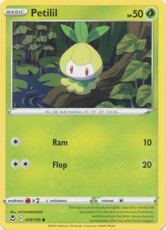 Pokemon Trading Card Game - Petilil - 009/195 - Common Sword & Shield: Silver Tempest