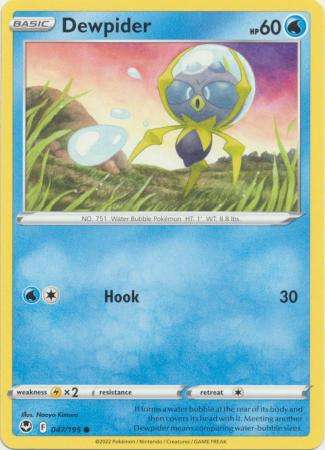 Pokemon Trading Card Game - Dewpider - 047/195 - Common Sword & Shield: Silver Tempest