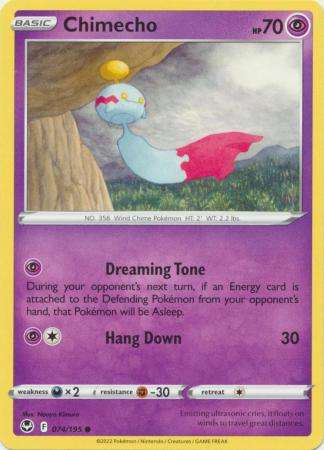 Pokemon Trading Card Game - Chimecho - 074/195 - Common Sword & Shield: Silver Tempest
