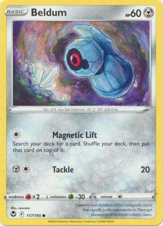 Pokemon Trading Card Game - Beldum - 117/195 - Common Sword & Shield: Silver Tempest