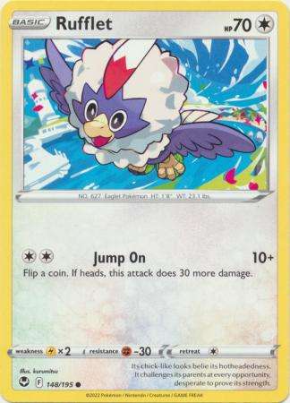 Pokemon Trading Card Game - FRufflet - 148/195 - Common Sword & Shield: Silver Tempest