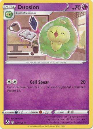 Pokemon Trading Card Game - Duosion - 077/195 - Uncommon Sword & Shield: Silver Tempest
