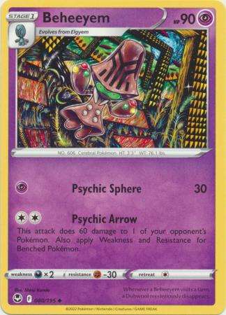 Pokemon Trading Card Game - Beheeyem - 080/195 - Uncommon Sword & Shield: Silver Tempest