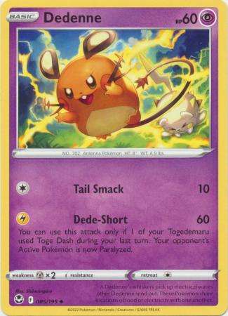 Pokemon Trading Card Game - Dedenne - 085/195 - Uncommon Sword & Shield: Silver Tempest