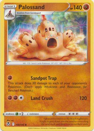 Pokemon Trading Card Game - Palossand - 100/195 - Uncommon Sword & Shield: Silver Tempest