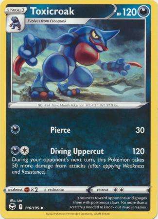 Pokemon Trading Card Game - Toxicroak - 110/195 - Uncommon Sword & Shield: Silver Tempest