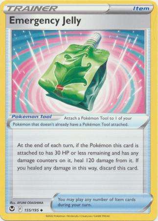 Pokemon Trading Card Game - Emergency Jelly - 155/195 - Uncommon Sword & Shield: Silver Tempest