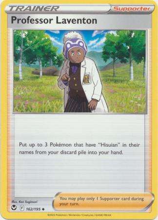 Pokemon Trading Card Game - Professor Laventon - 162/195 - Uncommon Sword & Shield: Silver Tempest