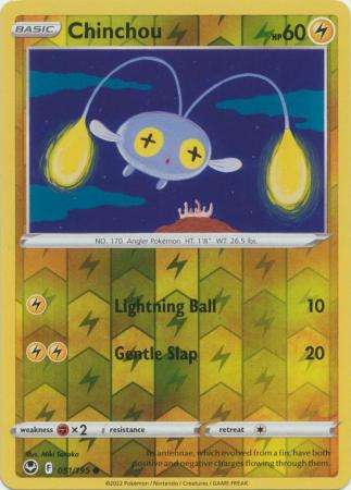Pokemon Trading Card Game - Chinchou - 051/195 - Common Reverse Holo Sword & Shield: Silver Tempest