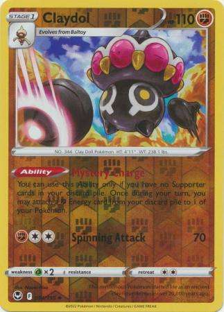 Pokemon Trading Card Game - Claydol - 094/195 - Uncommon Reverse Holo Sword & Shield: Silver Tempest