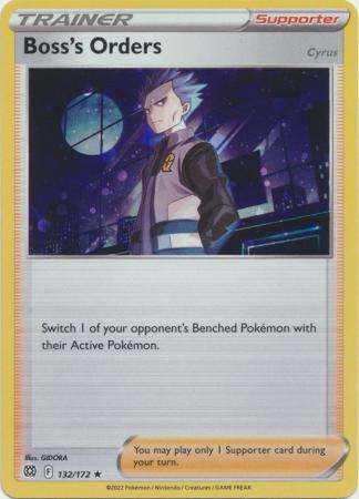 Pokemon Trading Card Game - Boss's Orders - 132/172 - Alternate Holo Promo Pokemon Sword & Shield