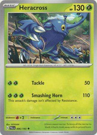 Pokemon Trading Card Game - Heracross - 006/193 - Uncommon Scarlet & Violet: Paldea Evolved