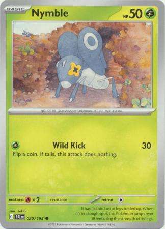 Pokemon Trading Card Game - Nymble - 020/193 - Common Scarlet & Violet: Paldea Evolved