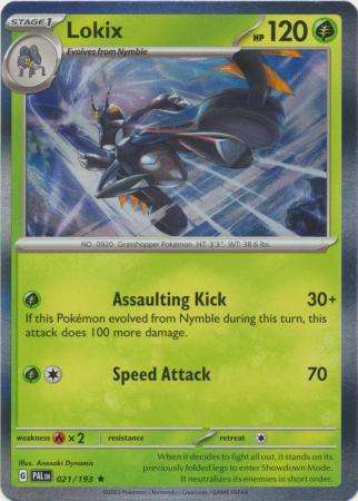 Pokemon Trading Card Game - Lokix - 021/193 - Holo Rare Scarlet & Violet: Paldea Evolved